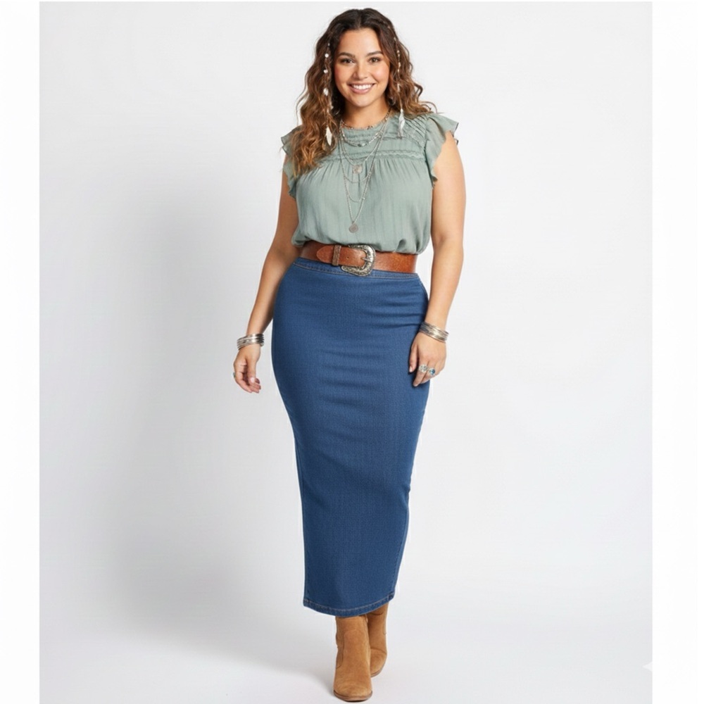 New Daniel Rainn Sage Raegan Lace Detail Blouse Womens Sz XXL Cotton Lined Top